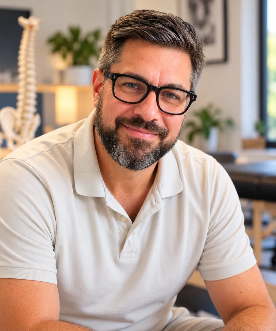 Portrait de Sébastien Caïs, ostéopathe et formateur en prévention